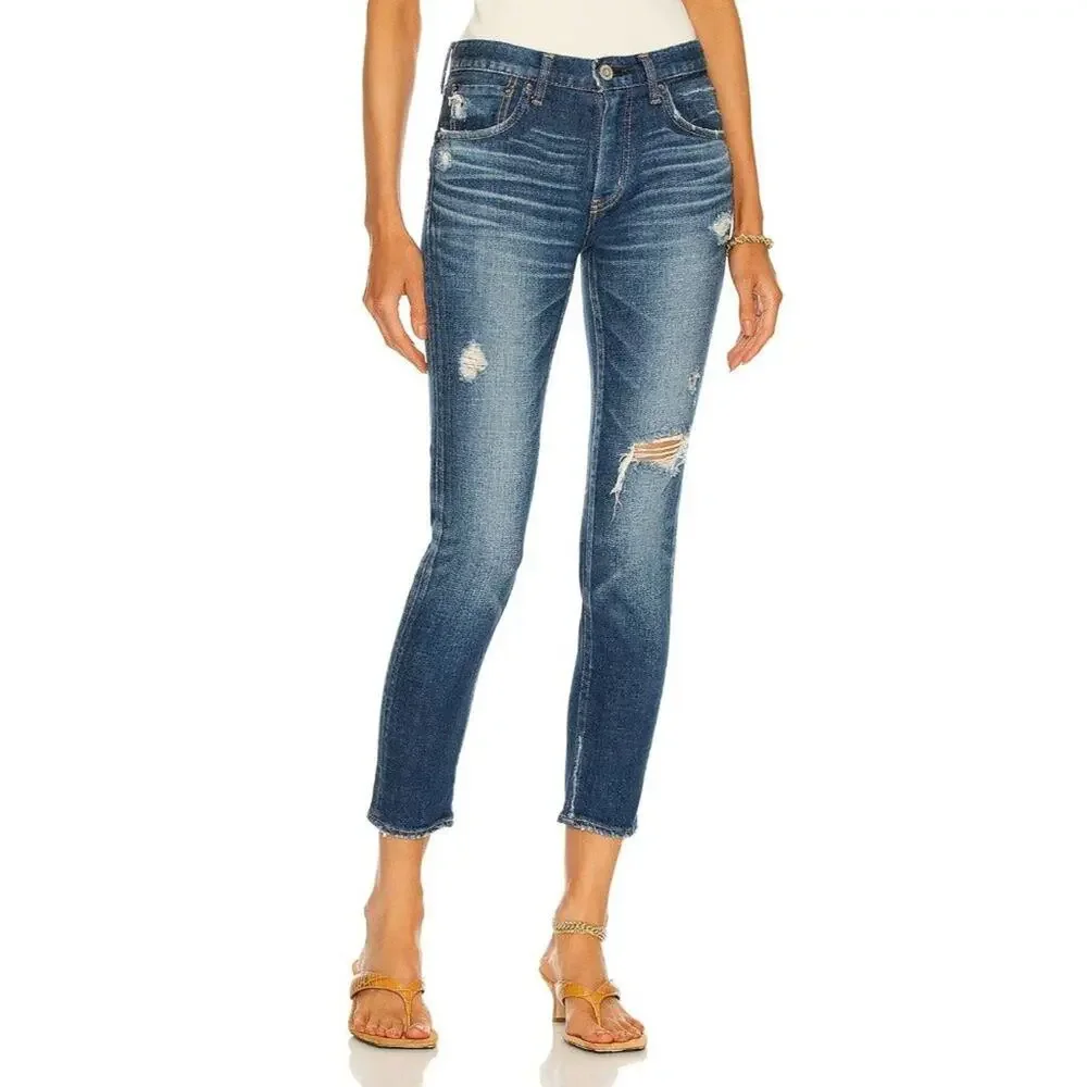 Moussy Vintage Ace Skinny Jean Dark Blue - Picture 9 of 9